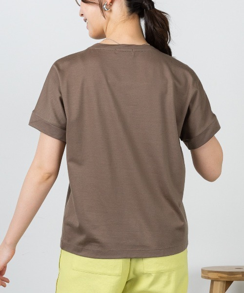STUDIO PICONE(スタジオピッコーネ)の「箔プリント冷感プルオーバー(Tシャツ/カットソー・レディース・ブラック/ホワイト/ピンク/ブラウン・LL/L/M)」の22枚目の写真
