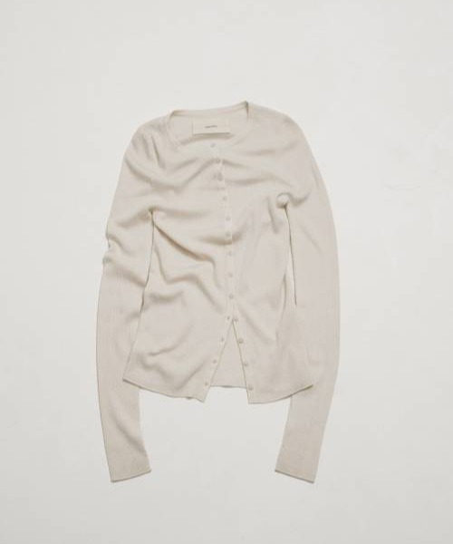 TODAYFUL（トゥデイフル）の「【TODAYFUL/トゥデイフル】Silkwool Knit Cardigan/シルクニットカーディガン（カーディガン/ボレロ・レディース・ダークブラウン/チャコールグレー/キナリ・FREE）」の5枚目の写真