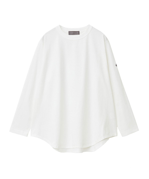 LOGEMENT DE CLAIRE(ロジュモンドクレール)の「《定番》ラウンドヘムロングスリーブTシャツ(Tシャツ/カットソー・レディース・オフホワイト/ブラック・FREE)」の11枚目の写真