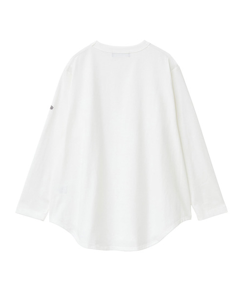 LOGEMENT DE CLAIRE(ロジュモンドクレール)の「《定番》ラウンドヘムロングスリーブTシャツ(Tシャツ/カットソー・レディース・オフホワイト/ブラック・FREE)」の12枚目の写真