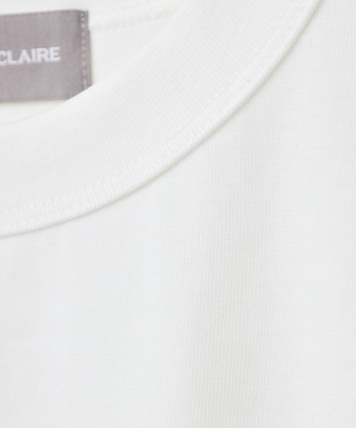 LOGEMENT DE CLAIRE(ロジュモンドクレール)の「《定番》ラウンドヘムロングスリーブTシャツ(Tシャツ/カットソー・レディース・オフホワイト/ブラック・FREE)」の14枚目の写真