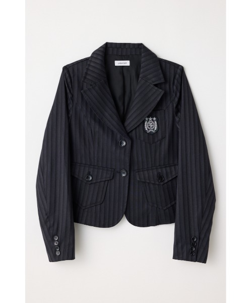 LAGUA GEM（ラグアジェム）の「WAPPEN COMPACT ジャケット（テーラードジャケット・レディース・グレー/ネイビー・FREE）」の7枚目の写真