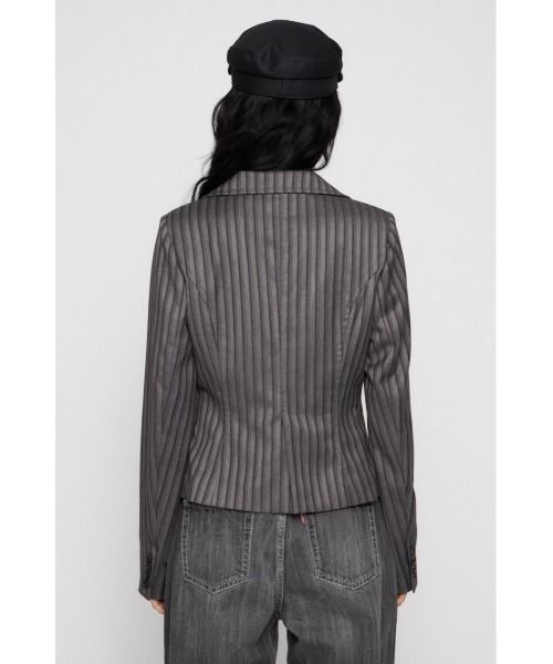 LAGUA GEM（ラグアジェム）の「WAPPEN COMPACT ジャケット（テーラードジャケット・レディース・グレー/ネイビー・FREE）」の14枚目の写真