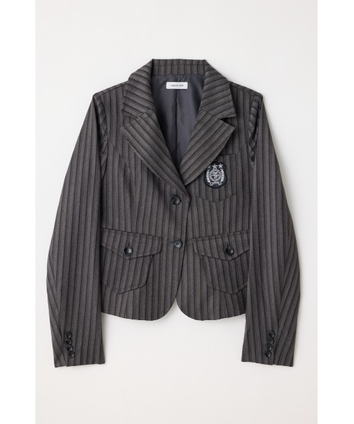 LAGUA GEM（ラグアジェム）の「WAPPEN COMPACT ジャケット（テーラードジャケット・レディース・グレー/ネイビー・FREE）」の17枚目の写真