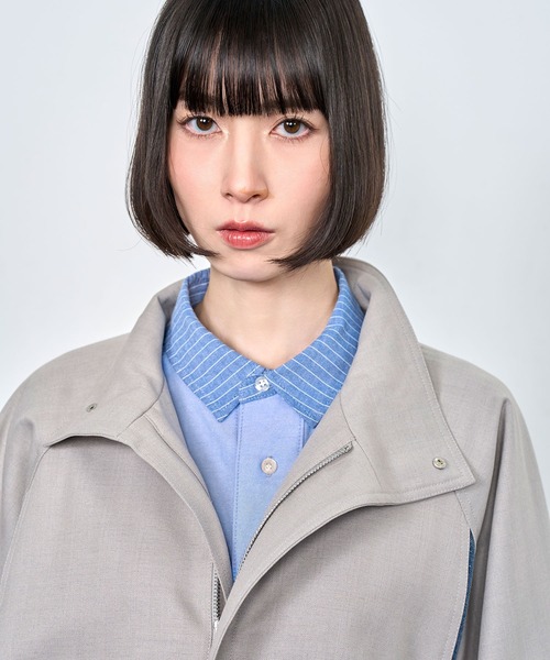 Nora Lily(ノラリリー)の「【Nora Lily】Denim Combo Track Line Loose Blouson(ブルゾン・メンズ・グレー/ブラック・FREE)」の16枚目の写真