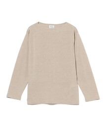 fennica | Yonetomi / AMA LINEN BASQUE KNIT PULLOVER バスクシャツ(Tシャツ/カットソー)