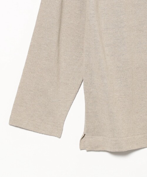 fennica(フェニカ)の「Yonetomi / AMA LINEN BASQUE KNIT PULLOVER バスクシャツ(Tシャツ/カットソー・レディース・ベージュ・2)」の4枚目の写真
