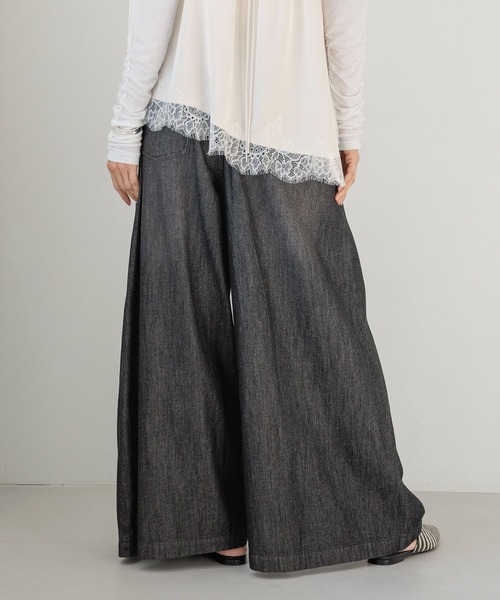 HEREIAM(ヘレイアム)の「【HEREIAM】MIDデニムバギーパンツ(デニムパンツ・レディース・ブラック/インディゴブルー・MEDIUM/SMALL)」の10枚目の写真