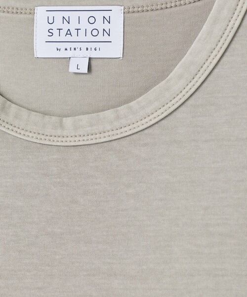 UNION STATION(ユニオンステーション)の「ポンチフェードTシャツ(Tシャツ/カットソー・メンズ・グレイッシュベージュ/ブラック・L/M)」の9枚目の写真