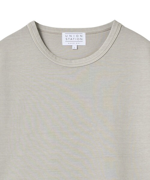 UNION STATION(ユニオンステーション)の「ポンチフェードTシャツ(Tシャツ/カットソー・メンズ・グレイッシュベージュ/ブラック・L/M)」の11枚目の写真