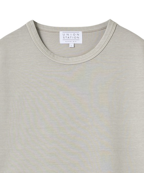 UNION STATION（ユニオンステーション）の「ポンチフェードTシャツ（Tシャツ/カットソー・メンズ・グレイッシュベージュ/ブラック・L/M）」の5枚目の写真