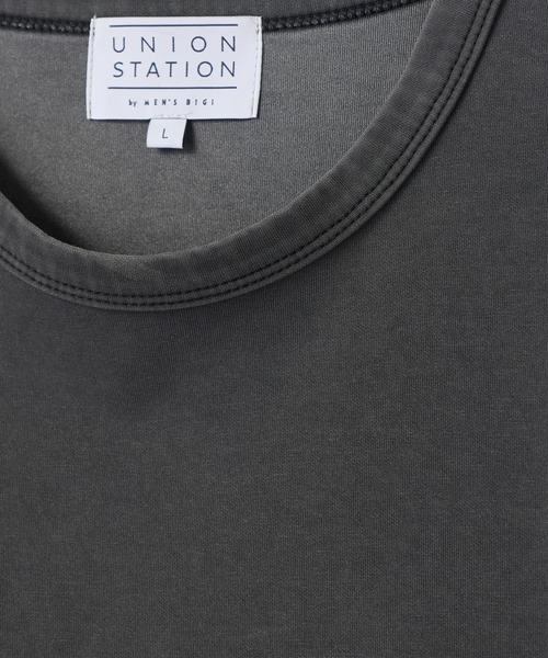 UNION STATION（ユニオンステーション）の「ポンチフェードTシャツ（Tシャツ/カットソー・メンズ・グレイッシュベージュ/ブラック・L/M）」の4枚目の写真