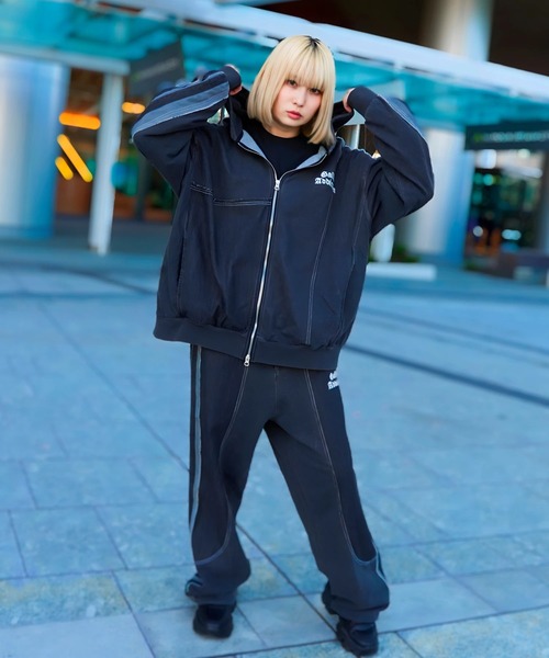 GALLIS ADDICTION(ガリスアディクション)の「GA 切替DENIM ZIP HOODIE(パーカー・メンズ・ブラック系/インディゴブルー・L/M)」の20枚目の写真
