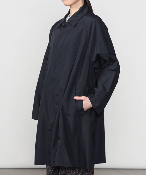 H.T 極美品】A.P.C. ナイロン ステンカラーコート ブラック A.P.C.（アーペーセー） ステンカラーコート 36 ブラック レディース