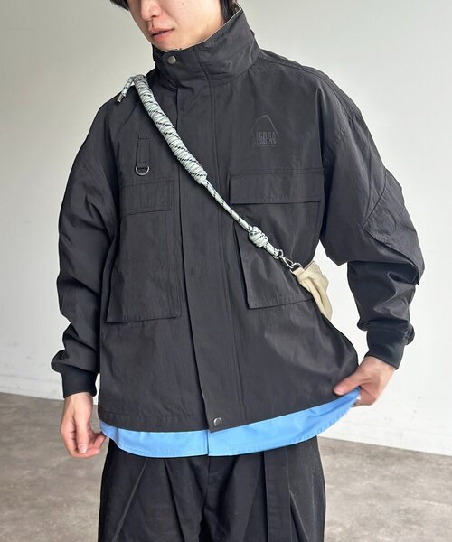 SIERRA DESIGNS（シェラデザイン）の「別注スタンドブルゾン（ブルゾン・メンズ・オレンジ/ネイビー/ブラック/グレイッシュベージュ・LARGE/MEDIUM）」の7枚目の写真