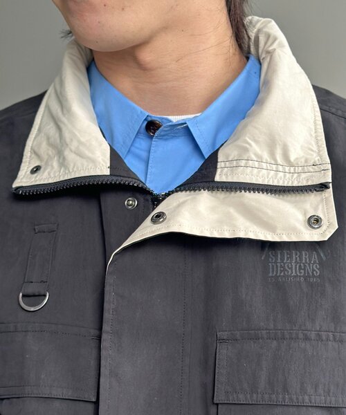 SIERRA DESIGNS（シェラデザイン）の「別注スタンドブルゾン（ブルゾン・メンズ・オレンジ/ネイビー/ブラック/グレイッシュベージュ・LARGE/MEDIUM）」の10枚目の写真