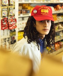 TalkMart（トークマート）の「TalkMart   TC-TWILL TRUCKER CAP_RD/BK / トークマート（キャップ）」