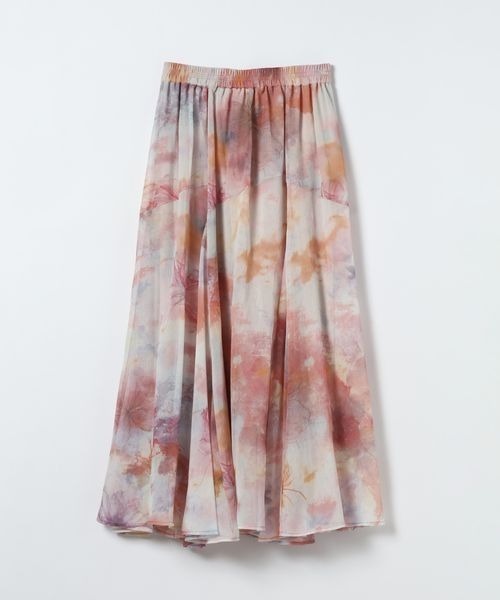 JEANASIS(ジーナシス)の「【選べる着丈】フラワープリントフレアスカート/660847(スカート・レディース・ホワイト/レッド系その他/ブラック/グレー系その他・FREE/SMALL)」の4枚目の写真