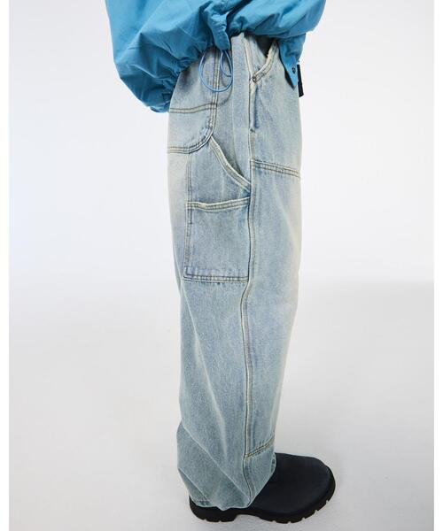 LOTTO（ロット）の「LOTTO　DOUBLE KNEE PANTS（デニムパンツ・メンズ・カモフラージュ/ブルー・MEDIUM/LARGE）」の2枚目の写真