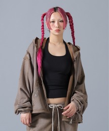 DANKE SCHON（ダンケシェーン）の「DankeSchon/ダンケシェーン/STUDS SWEAT ZIP HOODIE（パーカー）」