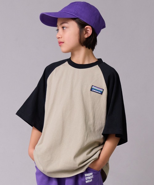 PAIRMANON STREET(ペアマノンストリート)の「【綿100%】配色ラグラン ワンポイント刺繍 半袖 Tシャツ【PAIRMANON STREET】(Tシャツ/カットソー・キッズ・ホワイト/ベージュ/ブラック/グレー/ブルー・140/130/150/110/160/120/90/100)」の4枚目の写真