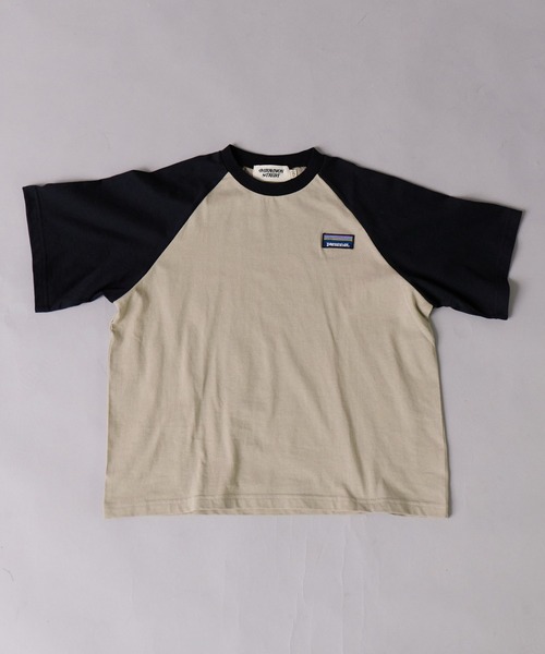 PAIRMANON STREET(ペアマノンストリート)の「【綿100%】配色ラグラン ワンポイント刺繍 半袖 Tシャツ【PAIRMANON STREET】(Tシャツ/カットソー・キッズ・ホワイト/ベージュ/ブラック/グレー/ブルー・140/130/150/110/160/120/90/100)」の21枚目の写真