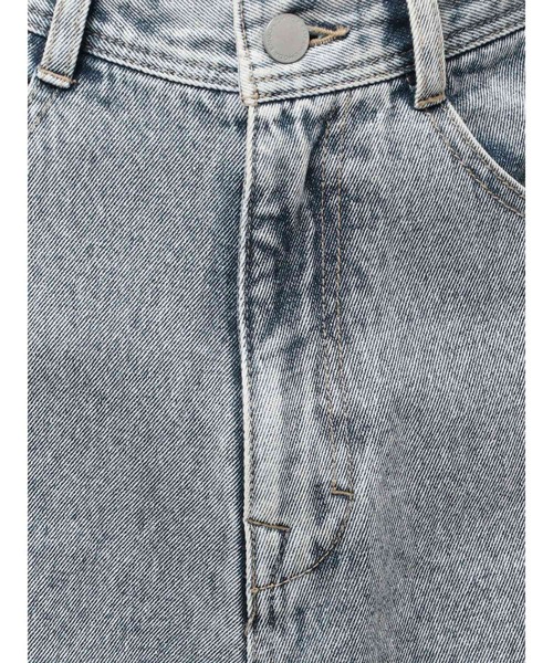 EMODA（エモダ）の「ヘムレースアップルーズデニム（デニムパンツ・レディース・ライトブルー/ブラウン/インディゴブルー・MEDIUM/SMALL）」の6枚目の写真