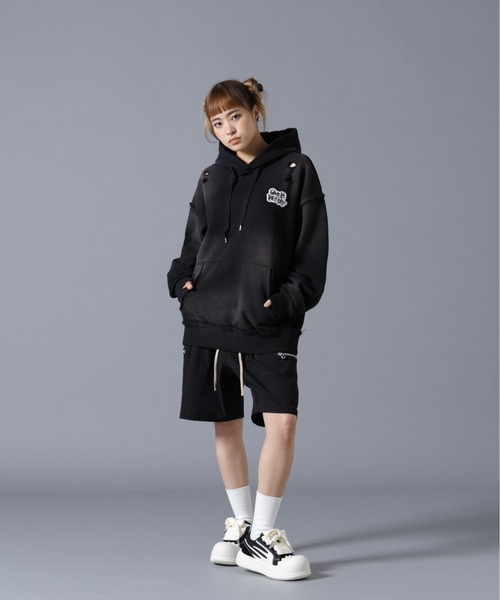 over print(オーバープリント)の「overprint/オーバープリント/PATCH Hoodie(パーカー・レディース・ブラック/ピンク・M/L/S)」の18枚目の写真