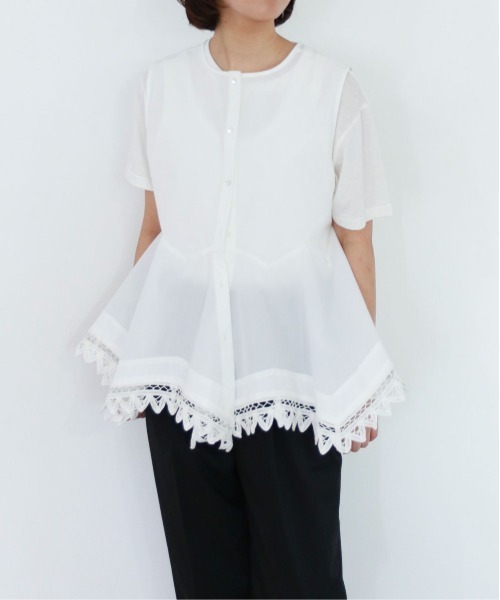 Marilyn Moon（マリリンムーン）の「2way handkerchief hem blouse（シャツ/ブラウス・レディース・ブラック/ホワイト・FREE）」の20枚目の写真