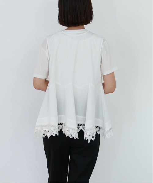 Marilyn Moon（マリリンムーン）の「2way handkerchief hem blouse（シャツ/ブラウス・レディース・ブラック/ホワイト・FREE）」の21枚目の写真