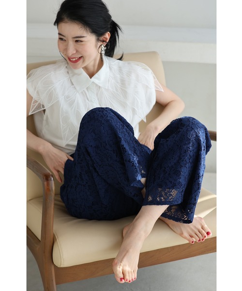 cawaii(カワイイ)の「透けないレースパンツ(その他パンツ・レディース・ブラック/ネイビー・M-Long/M-Short/L-Long/L-Short)」の9枚目の写真