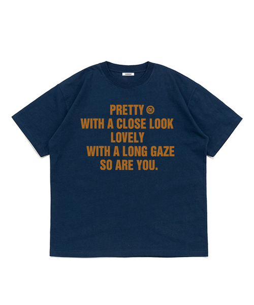 COSO(コソ)の「CCウィズユーコソ半袖Tシャツ(4カラー)(Tシャツ/カットソー・レディース・ネイビー/ホワイト/ライトグレー/ブラック・SMALL/MEDIUM/LARGE)」の4枚目の写真