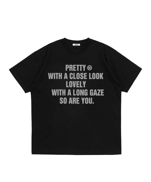 COSO(コソ)の「CCウィズユーコソ半袖Tシャツ(4カラー)(Tシャツ/カットソー・レディース・ネイビー/ホワイト/ライトグレー/ブラック・SMALL/MEDIUM/LARGE)」の7枚目の写真