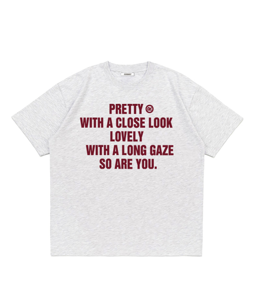 COSO(コソ)の「CCウィズユーコソ半袖Tシャツ(4カラー)(Tシャツ/カットソー・レディース・ネイビー/ホワイト/ライトグレー/ブラック・SMALL/MEDIUM/LARGE)」の8枚目の写真