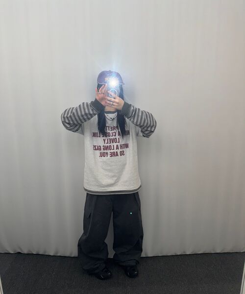 COSO(コソ)の「CCウィズユーコソ半袖Tシャツ(4カラー)(Tシャツ/カットソー・レディース・ネイビー/ホワイト/ライトグレー/ブラック・SMALL/MEDIUM/LARGE)」の10枚目の写真