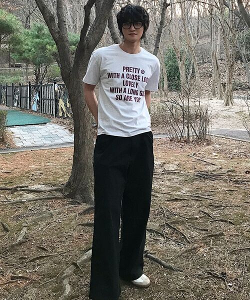 COSO(コソ)の「CCウィズユーコソ半袖Tシャツ(4カラー)(Tシャツ/カットソー・レディース・ネイビー/ホワイト/ライトグレー/ブラック・SMALL/MEDIUM/LARGE)」の13枚目の写真