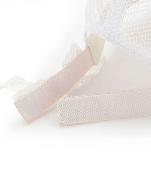 SLAP SLIP(スラップスリップ)の「キラキラパッチ刺しゅうリボンメッシュキャップ(52~54cm)(キャップ・キッズ・オフホワイト/ピンク・M/S)」の11枚目の写真