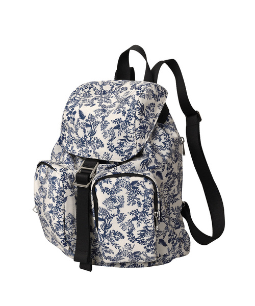 HIGHLOOP(ハイループ)の「ブルームツーポケットバックパック(バックパック/リュック・レディース・ブラック/マルチ/ブルー系その他/インディゴブルー/ミント/モカ/ネイビー/キャメル/バーガンディー/ブルー/グレー・FREE)」の8枚目の写真