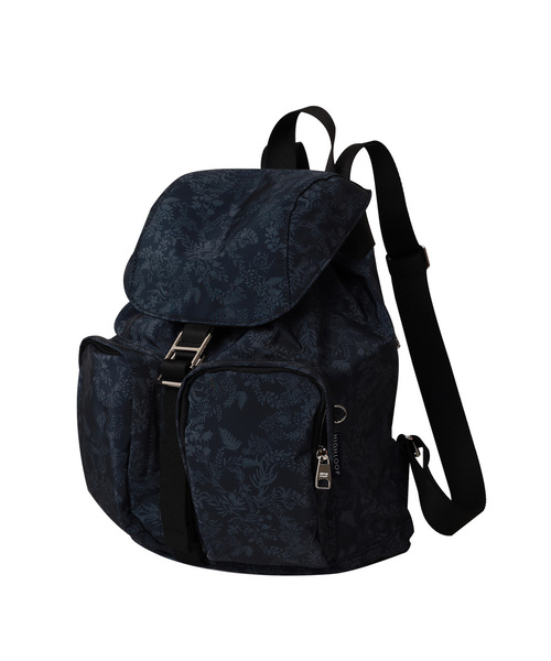 HIGHLOOP(ハイループ)の「ブルームツーポケットバックパック(バックパック/リュック・レディース・ブラック/マルチ/ブルー系その他/インディゴブルー/ミント/モカ/ネイビー/キャメル/バーガンディー/ブルー/グレー・FREE)」の6枚目の写真