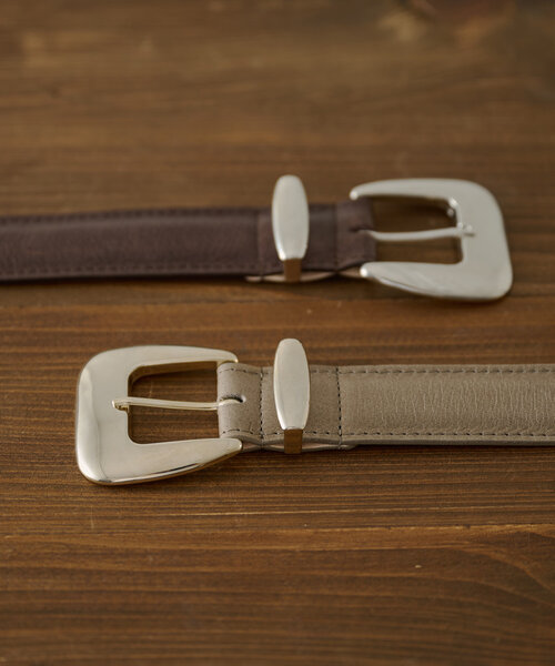 Drawing Numbers（ドローイング ナンバーズ）の「【Drawing Numbers】＜インフルエンサーコラボ＞スクエアバックルベルト（ベルト・レディース・ベージュ/ブラック/ブラウン・40/38）」の16枚目の写真