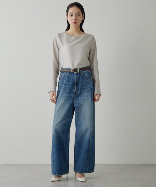 Drawing Numbers（ドローイング ナンバーズ）の「【Drawing Numbers】＜インフルエンサーコラボ＞スクエアバックルベルト（ベルト・レディース・ベージュ/ブラック/ブラウン・40/38）」の12枚目の写真