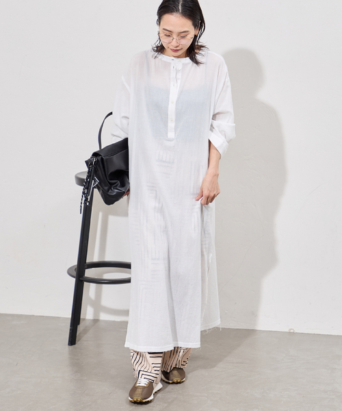 JOURNAL STANDARD(ジャーナルスタンダード)の「ソフトガーゼ2WAYワンピース(ワンピース・レディース・ホワイト/ブラック・FREE)」の22枚目の写真