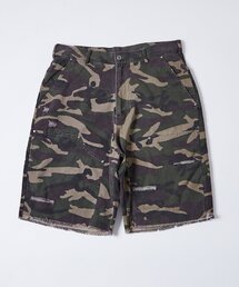 【KOOKY'N / UNISEX】ダメージダックハーフパンツ