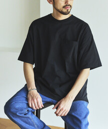 AIRDRY HIGH TECHYARN 7.7オンス ビックシルエット クルーネック ポケットTシャツ/エアドライ ポリエステル Tシャツ/吸水速乾/遮熱