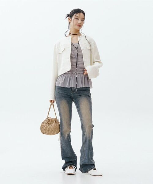CHAAKAN(チャカン靴)の「トールドストラップメリージェンフラットスニーカー SNLTR1h129 (3カラー)(スニーカー・レディース・ブラック/クリーム/シルバー・22.5cm/23cm/23.5cm/24cm/24.5cm/25cm)」の22枚目の写真