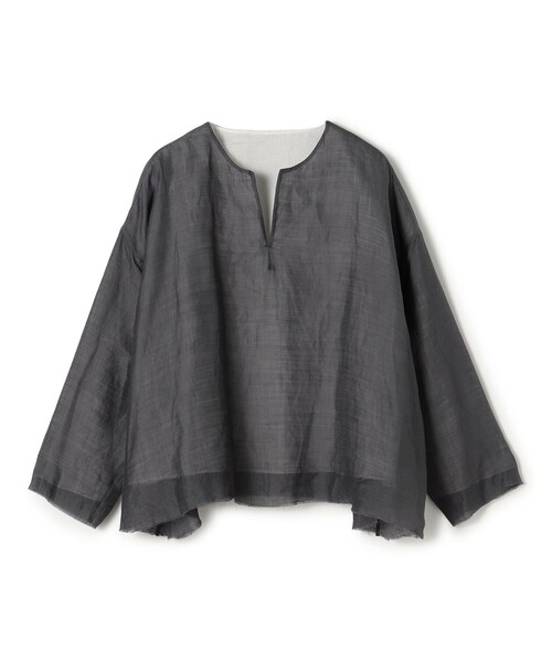 HAVERSACK(ハバーザック)の「HAVERSACK ラミーツイル 2-wayブラウス(シャツ/ブラウス・レディース・グレー系その他2・1)」の1枚目の写真