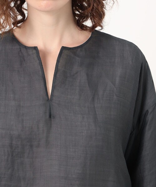 HAVERSACK(ハバーザック)の「HAVERSACK ラミーツイル 2-wayブラウス(シャツ/ブラウス・レディース・グレー系その他2・1)」の6枚目の写真