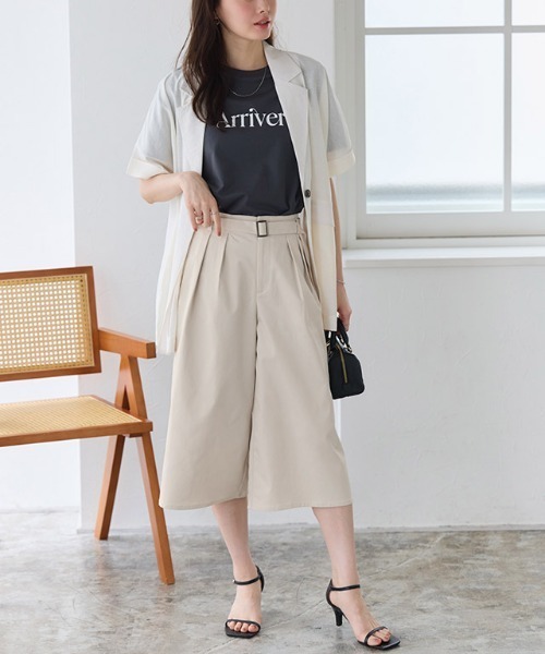 Pierrot(ピエロ)の「エステルツイルミドル丈パンツ(その他パンツ・レディース・ベージュ/ベージュ系その他・M/L/PM)」の7枚目の写真
