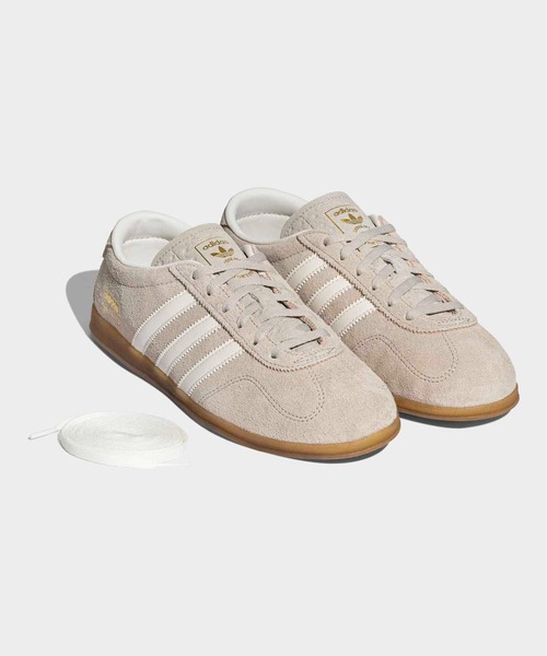 adidas(アディダス)の「ガゼル ロープロファイル / GAZELLE LO PRO / アディダスオリジナルス adidas Originals スニーカー(スニーカー・レディース・グレー/ピンク/ベージュ・22.0cm/22.5cm/23.0cm/23.5cm/24.0cm/24.5cm/25.0cm/25.5cm/26.0cm/26.5cm/27.0cm/27.5cm/28.0cm)」の2枚目の写真