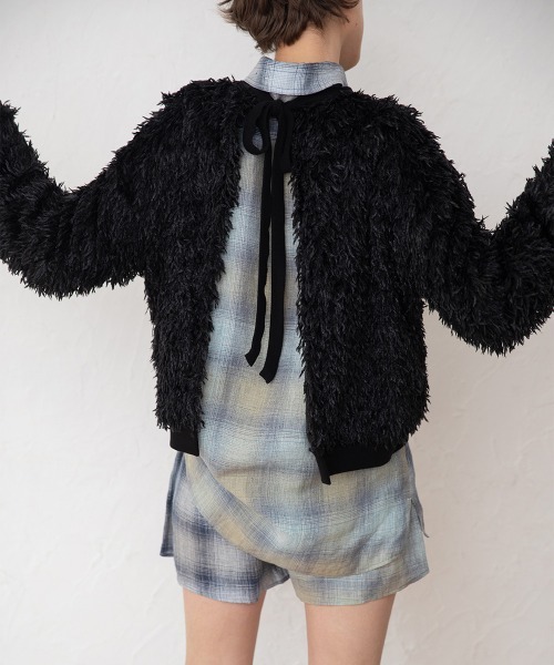 leinwande（ラインヴァンド）の「【leinwande】26SS新作 Combination Check Shirts（シャツ/ブラウス・レディース・ブルー/オレンジ・ONE SIZE）」の4枚目の写真